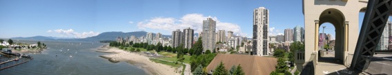 View from the Burrard Bridge